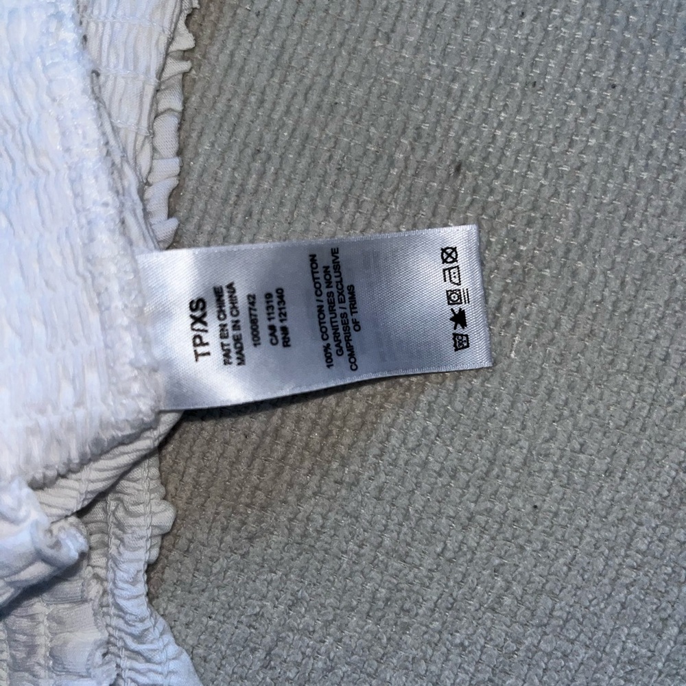 Garage White Smocked Tube Top - Picture 4 of 4